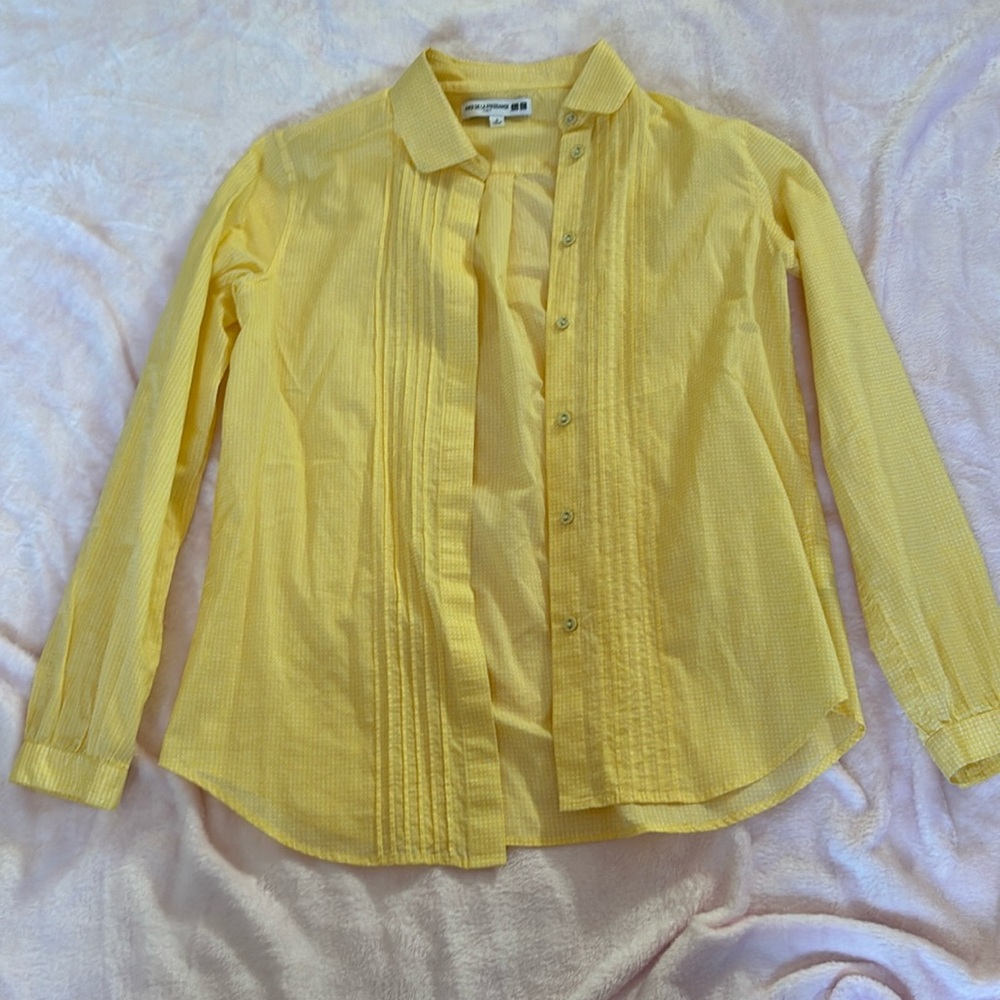 Button down shirt with Pleated Design in Front